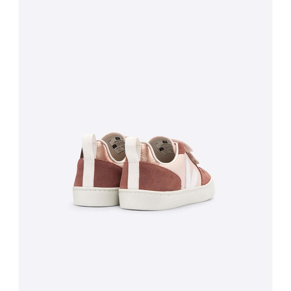 Veja V-10 CHROMEFREE Sneakers Kinderen Bruin | NL 854JPQ